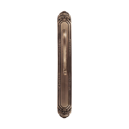 Carving Antique Plate Brass Door Handle: Ornate Entrance Hardware