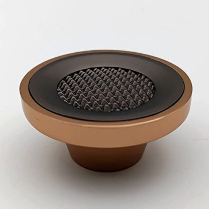 Grey Gold Round Knobs Textured Unique Cabinet Pulls, Beautiful Drawer Knobs, Decorative Knobs, Dresser Knobs, Drawer Pulls, Knobs and Pulls - 1 pcs