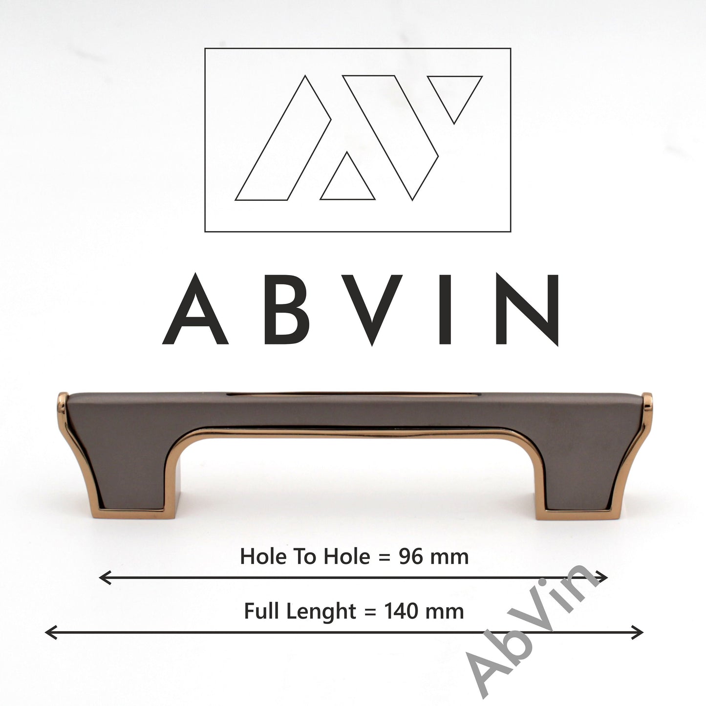 Modern Slim Grey Gold Handles Pulls Cabinet Drawer Dresser Furniture Knob Handle Pulls - 1 pcs