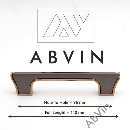 Modern Slim Grey Gold Handles Pulls Cabinet Drawer Dresser Furniture Knob Handle Pulls - 1 pcs