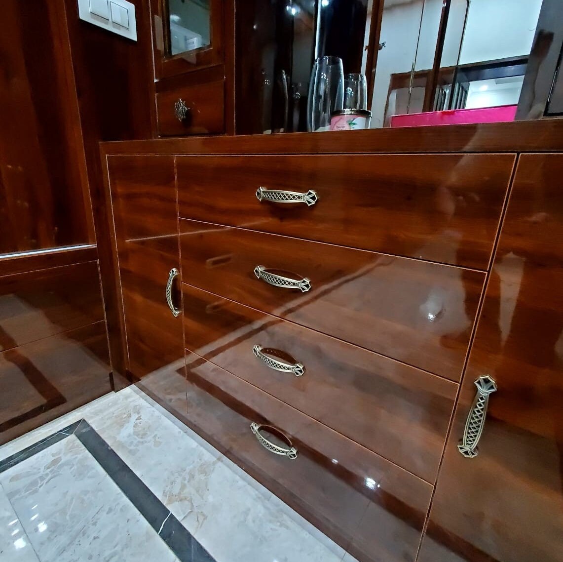 Jali Antique Handles Pulls Cabinet Drawer Dresser Furniture Knob Handle Pulls - 1 pcs