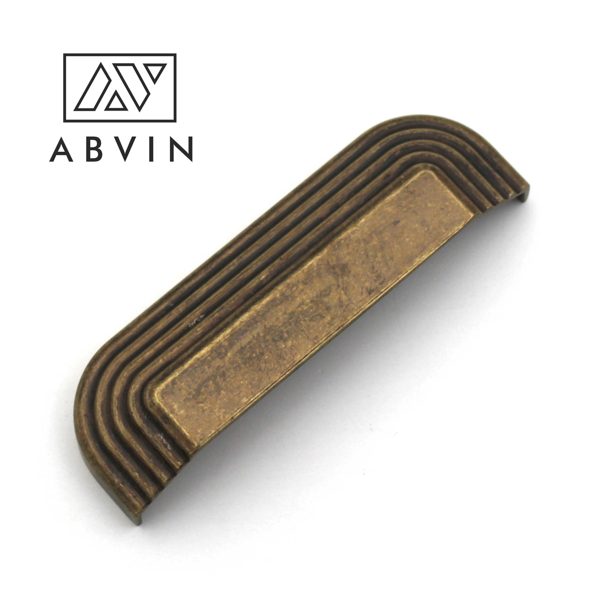 ABVIN Polished Brass Cabinet Pulls – Curved Drawer Handles (1 pc)