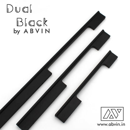Modern Long Unique Dual Black Handles Pulls Cabinet Drawer Dresser Furniture Knob Handle Appliance Pulls 1 piece