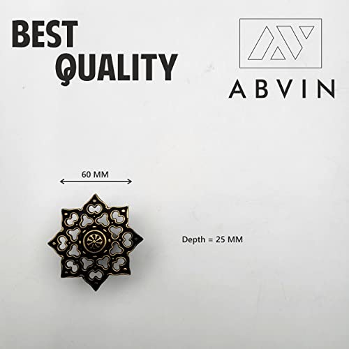 Jali Carving Antique Knobs Unique Cabinet Pulls, Beautiful Drawer Knobs, Decorative Knobs, Dresser Knobs, Drawer Pulls, Knobs and Pulls - 1 pcs