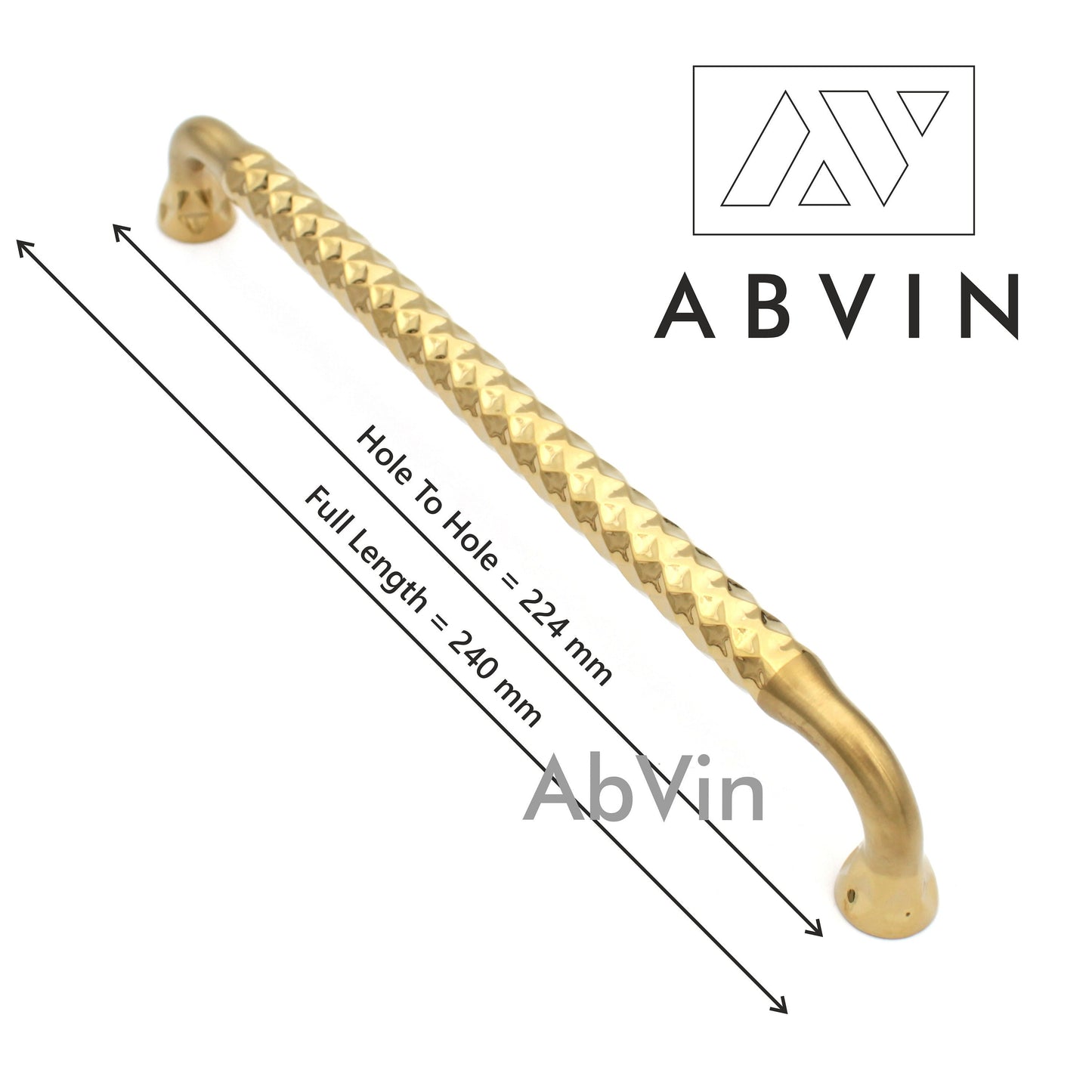 Modern Diamond Gold and Copper Handles Pulls Cabinet Drawer Dresser Furniture Knob Handle Pulls - 1 pcs