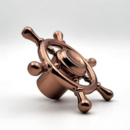 Ship Wheel Shape Knobs for Drawers - Rose Gold - 1 PCS