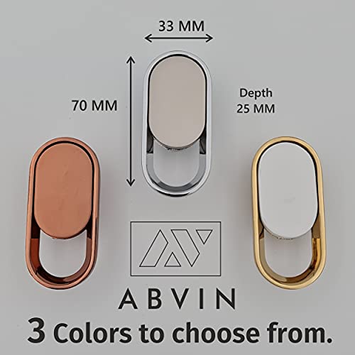 ABVIN Chrome Matt Drawer Knobs Knobs Unique Drawer Cabinet Pulls Beautiful Decorative Dresser Knobs Pulls - Chrome Matt Finish - 1 Pcs