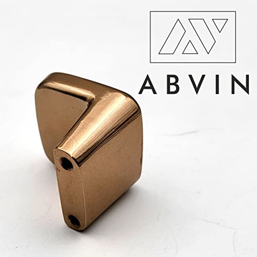 Square Grey Gold knobs for Cabinet Hardware, Furniture Pulls for Doors, Cabinets, Cupboards & Drawers - Grey Gold Finish - 1 pcs