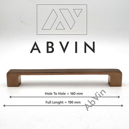 Modern PVD Copper Handles Pulls Cabinet Drawer Dresser Furniture Knob Handle Pulls - 1 pcs