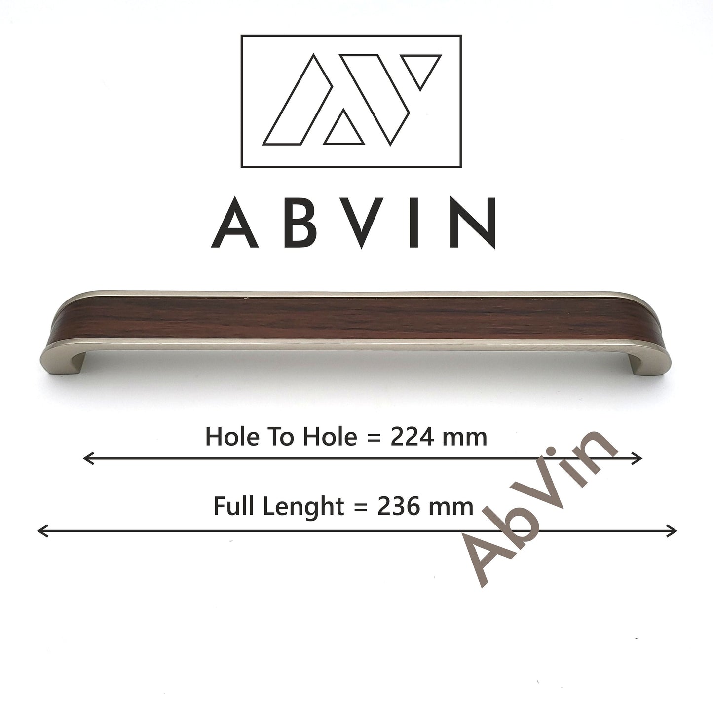 ABVIN PREMIUM Wooden Matt Design look Modern Solid Long Pull Bar Handles For Doors Cabinets Cupboards Drawers