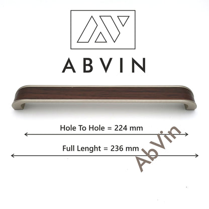 ABVIN PREMIUM Wooden Matt Design look Modern Solid Long Pull Bar Handles For Doors Cabinets Cupboards Drawers