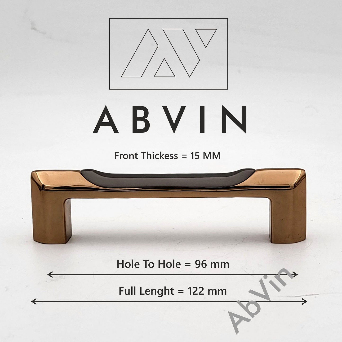 Modern Grey Gold Handles Pulls Cabinet Drawer Dresser Furniture Knob Handle Pulls Version 2 - 1 pcs