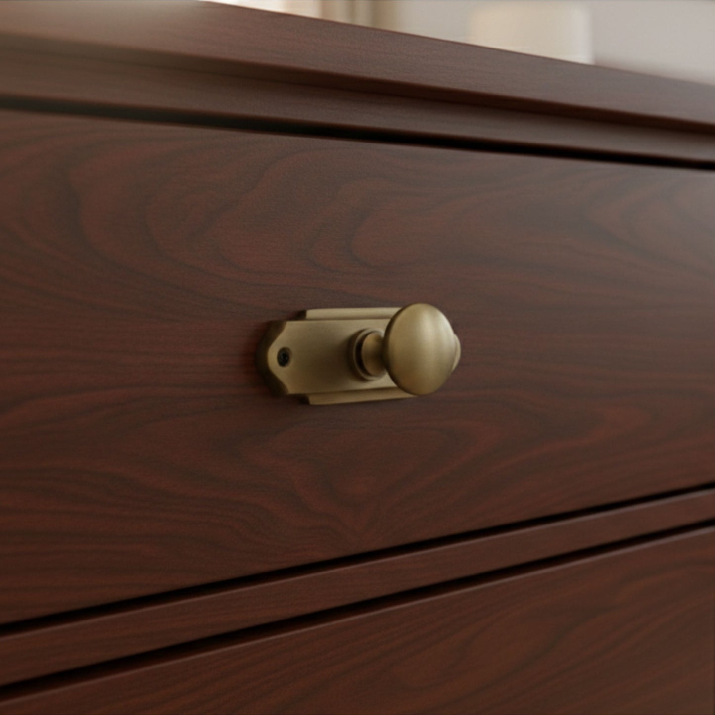 ABVIN Pure Brass Plate Knobs Handles, Furniture Pulls Cabinets Cupboards Drawers knob (1 pcs)