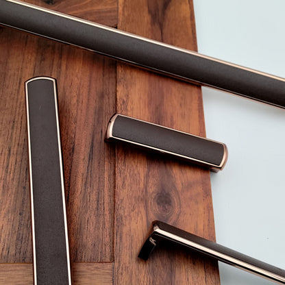 Modern Textured Copper Handles Pulls Cabinet Drawer Dresser Furniture Knob Handle Pulls - 1 pcs ( Not Black)