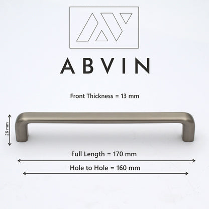 ABVIN PREMIUM Curve Matt Modern Solid Long Pull Bar Handles For Doors Cabinets Cupboards Drawers
