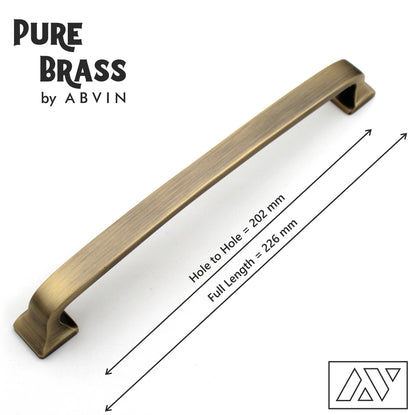 Antique Brass Cabinet Bar Pull Handles Drawer Dresser Furniture Knob Handle Appliance Pulls Gold Kitchen cupboard - 1 piece