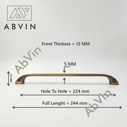 Premium Solid Brass Bar Handles, Modern Cabinet Hardware, Furniture Pulls for Doors, Cabinets, Cupboards & Drawers