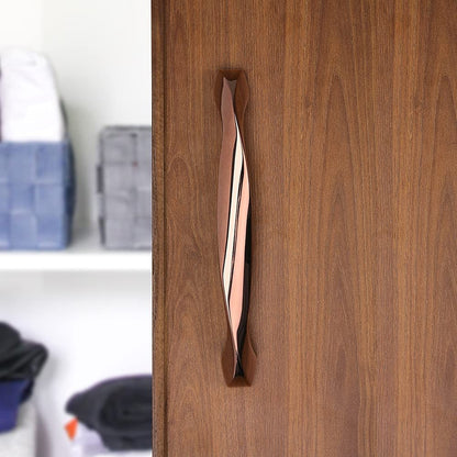 ABVIN Glossy Copper look Modern Solid Long Pull Bar Handles For Doors Cabinets Cupboards Drawers