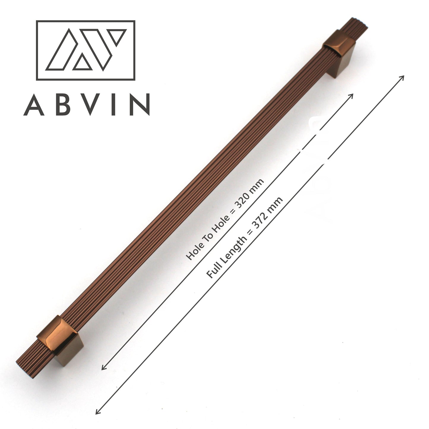 Modern Lining Dual Copper Finish Cabinet Handle - Sold Individually