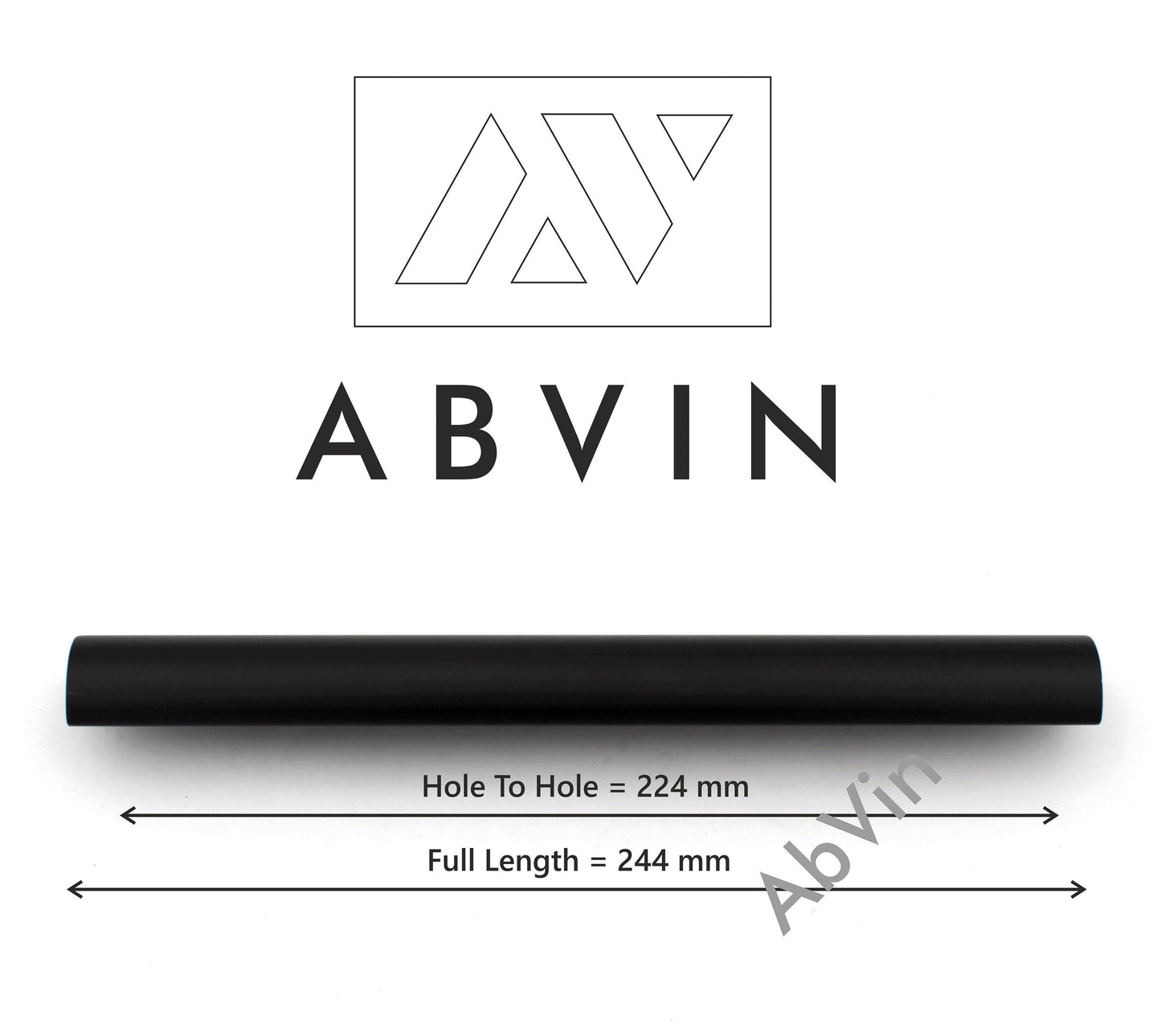 Kitchen Handles Premium Black Matt Modern Solid Long  For Doors Cabinets Cupboards Drawers Profile Type