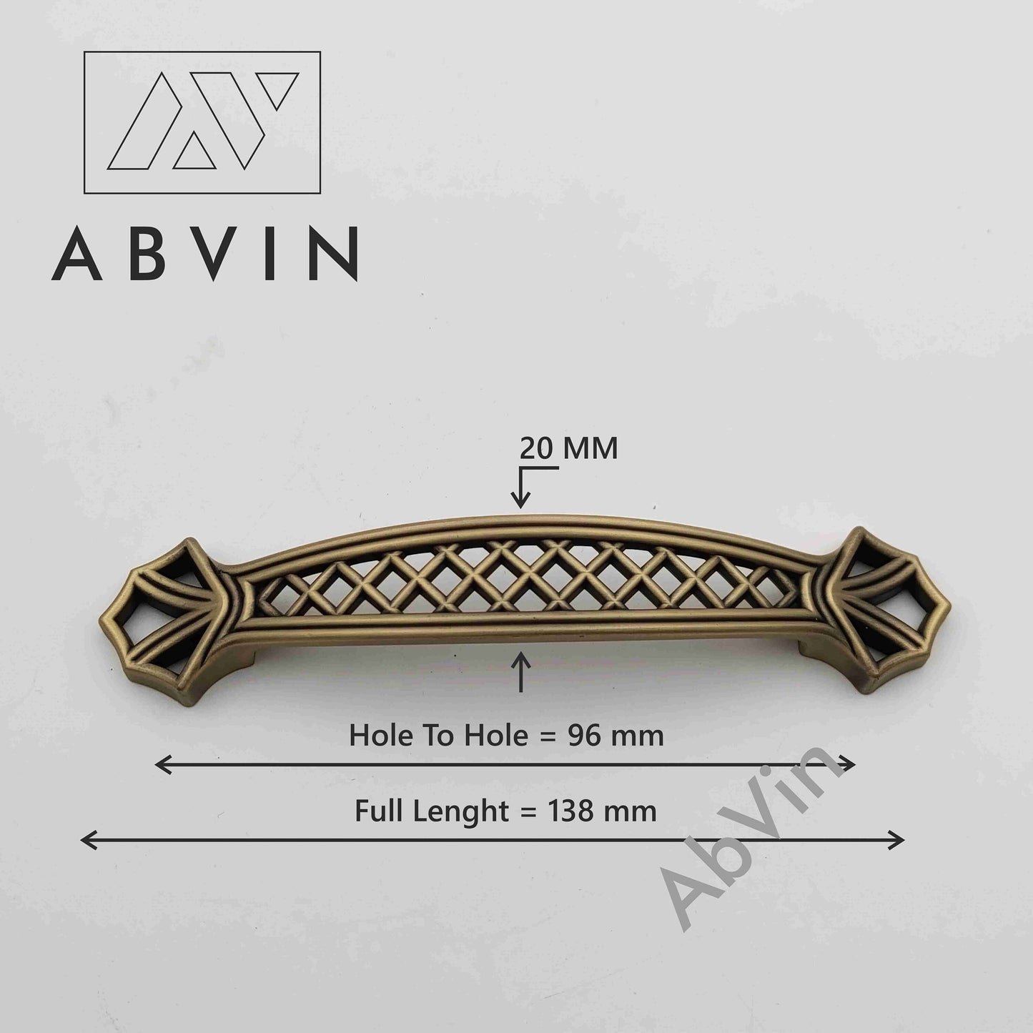 Jali Antique Handles Pulls Cabinet Drawer Dresser Furniture Knob Handle Pulls - 1 pcs