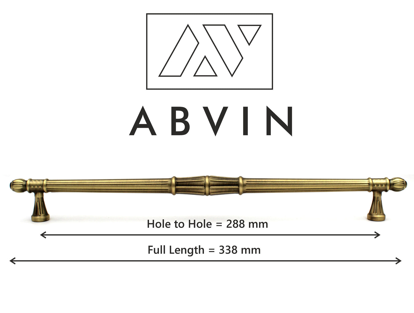 ABVIN Premium Vintage Bar Pulls Cabinet Drawer Handles Pulls Cabinet Drawer Dresser Furniture Knob Handle Pulls - 1 pcs