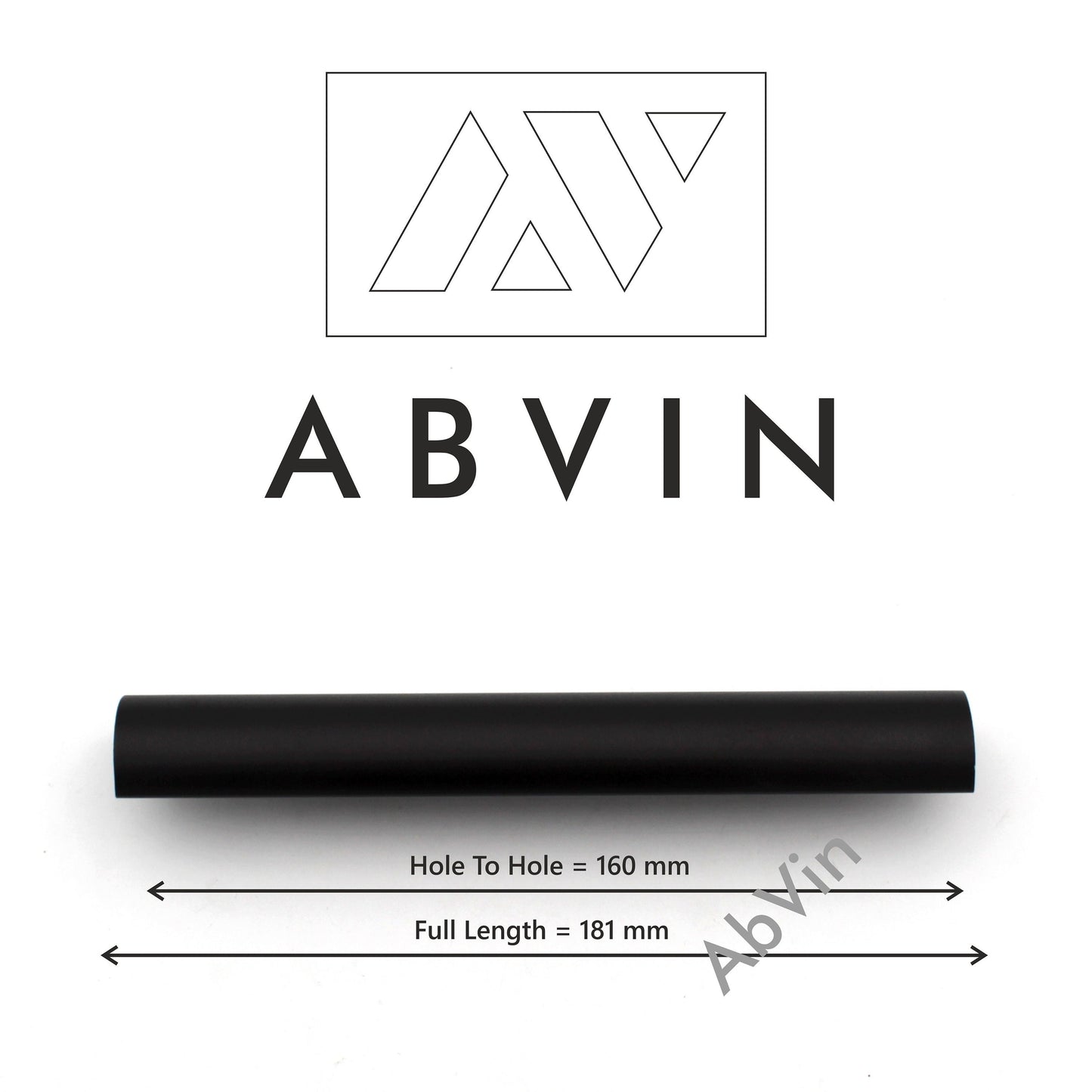 Kitchen Handles Premium Black Matt Modern Solid Long  For Doors Cabinets Cupboards Drawers Profile Type