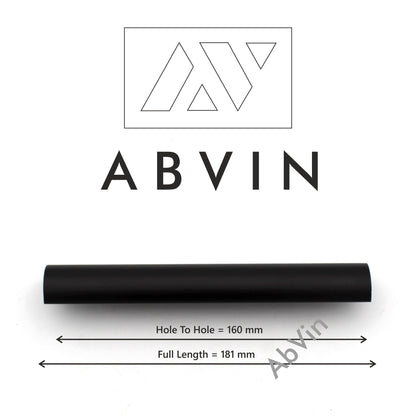 Kitchen Handles Premium Black Matt Modern Solid Long  For Doors Cabinets Cupboards Drawers Profile Type