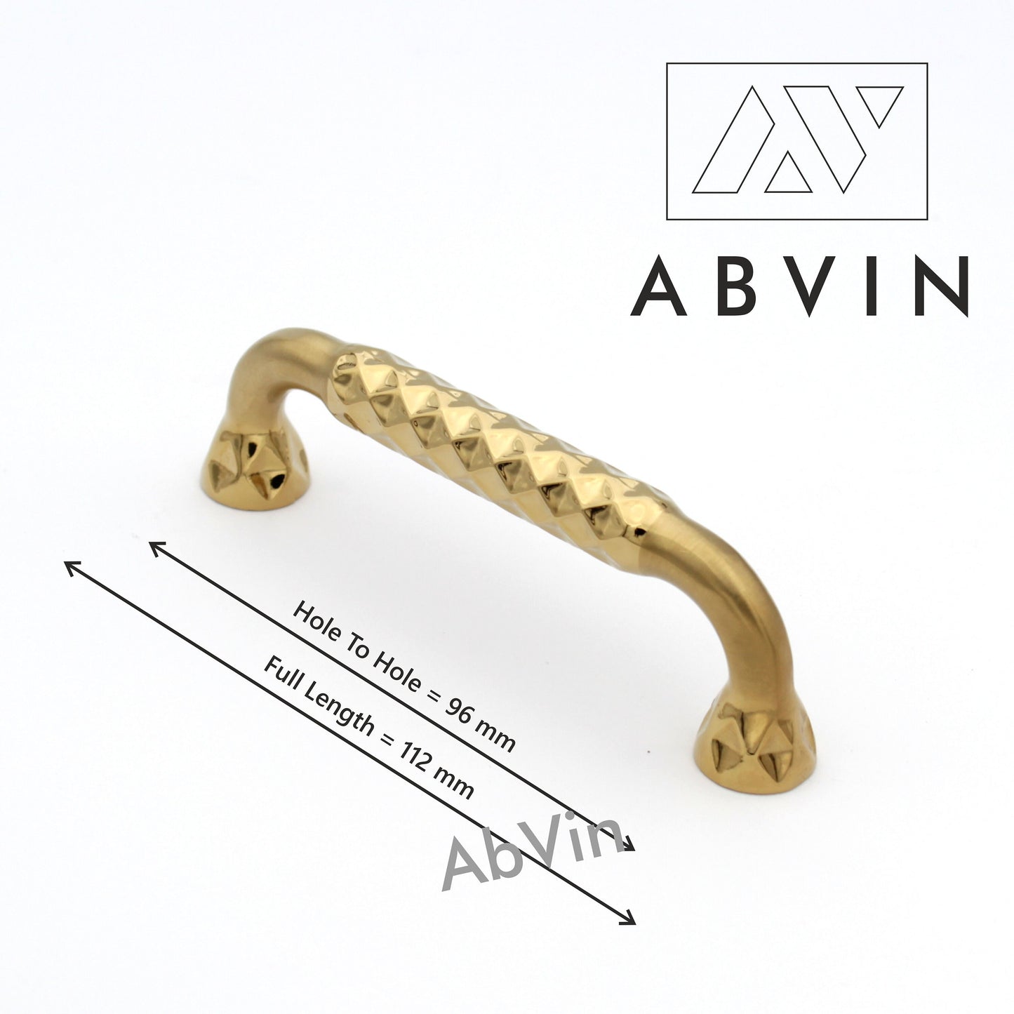 Modern Diamond Gold and Copper Handles Pulls Cabinet Drawer Dresser Furniture Knob Handle Pulls - 1 pcs