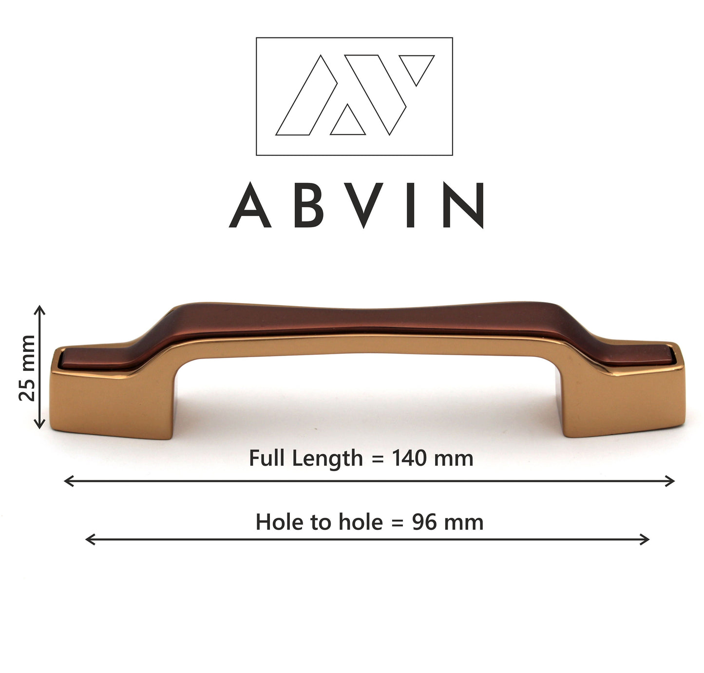 Modern Copper Gold Handles Pulls Cabinet Drawer Dresser Furniture Knob Handle Appliance Pulls - 1 pcs