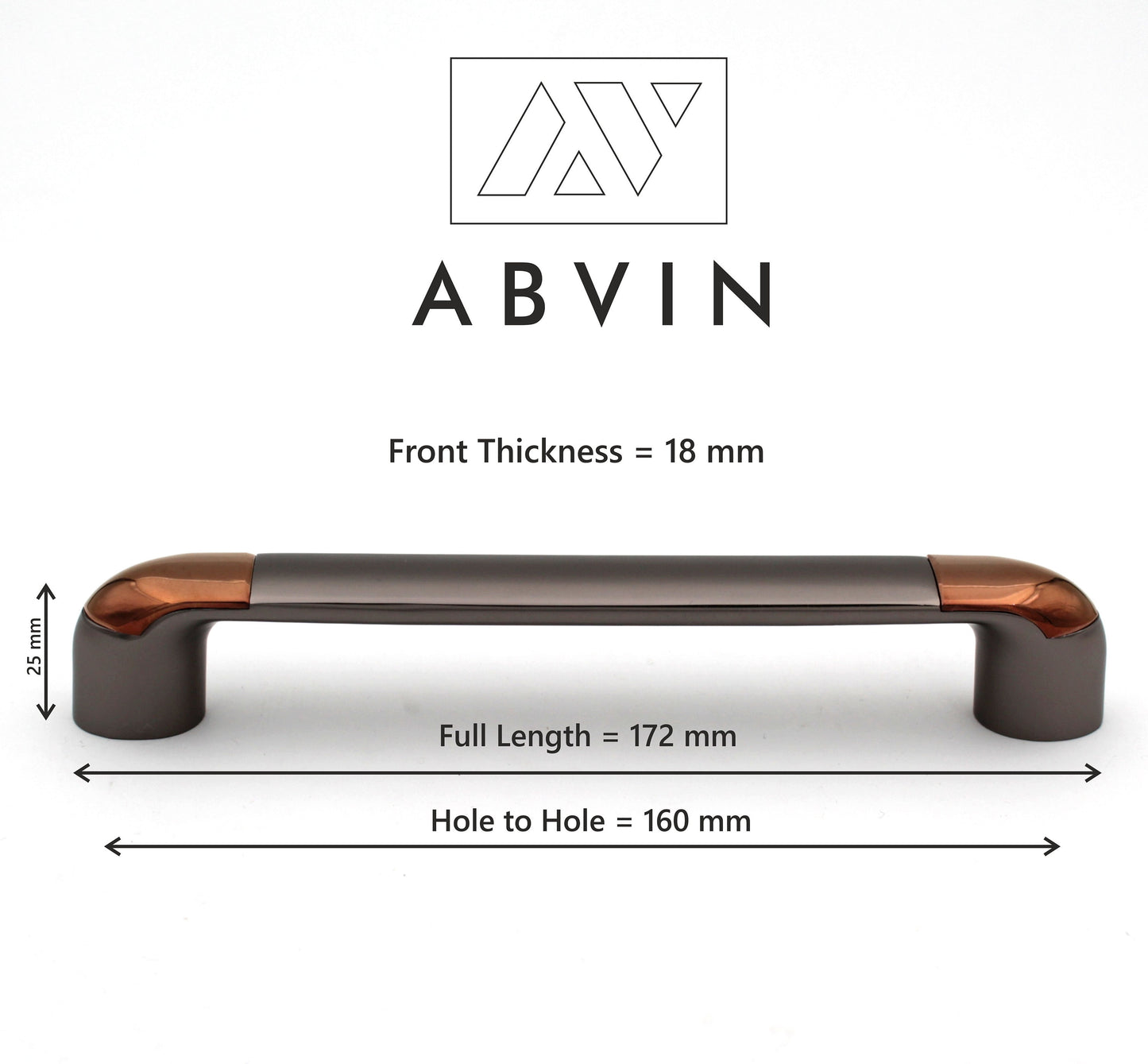 Modern Grey Copper Handles Pulls Cabinet Drawer Dresser Furniture Knob Handle Appliance Pulls - 1 pcs