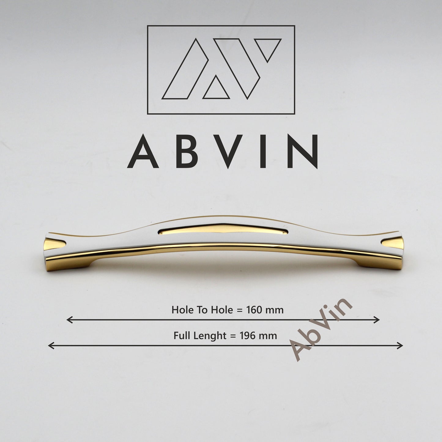 Modern Unique White Gold Handles Pulls Cabinet Drawer Dresser Furniture Knob Handle Pulls - 1 pcs