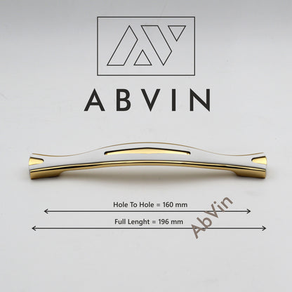 Modern Unique White Gold Handles Pulls Cabinet Drawer Dresser Furniture Knob Handle Pulls - 1 pcs