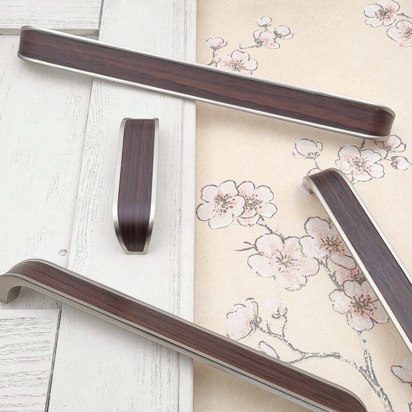 ABVIN PREMIUM Wooden Matt Design look Modern Solid Long Pull Bar Handles For Doors Cabinets Cupboards Drawers