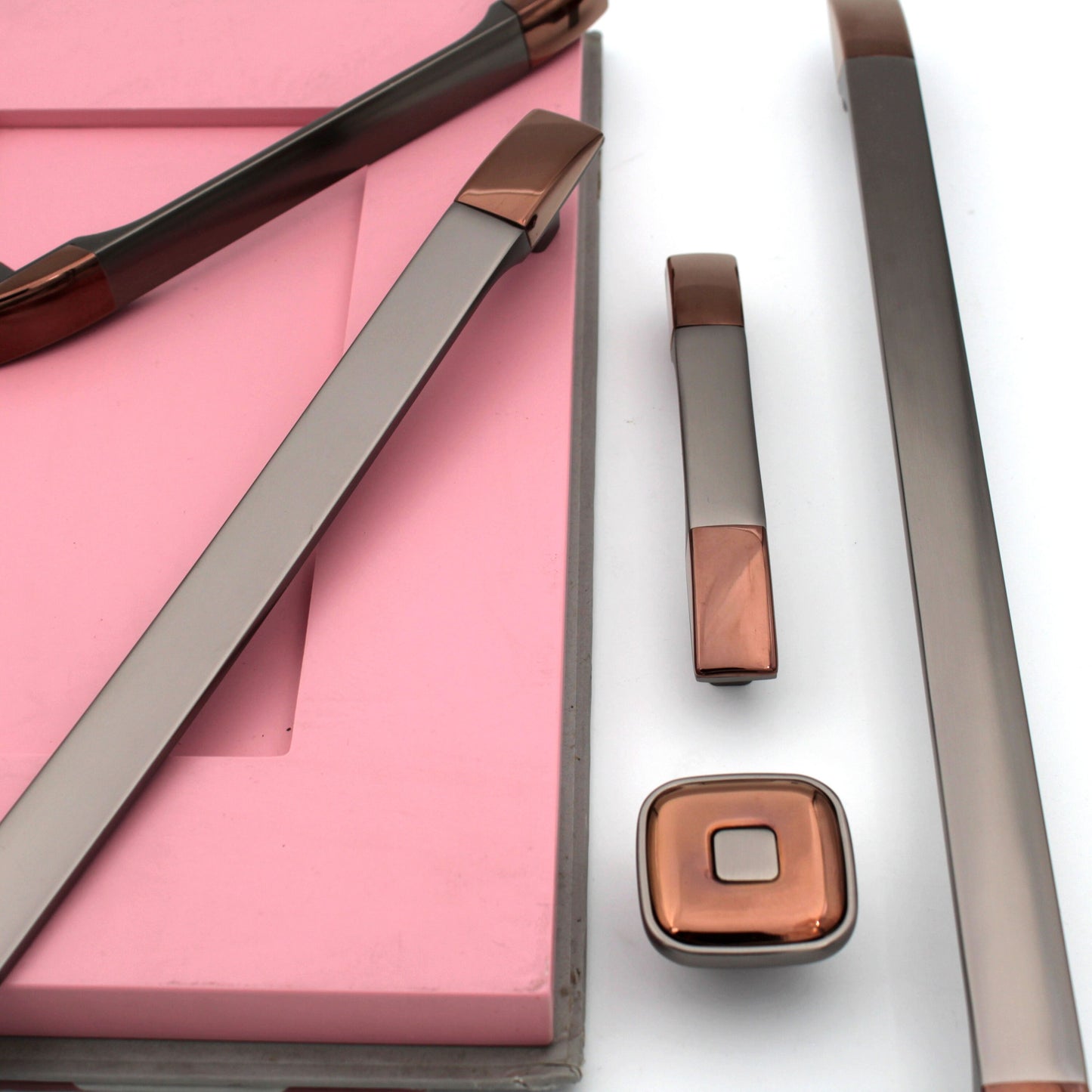 Grey Copper Handles Pulls Cabinet Drawer Dresser Furniture Knob Handle Appliance Pulls - 1 pcs