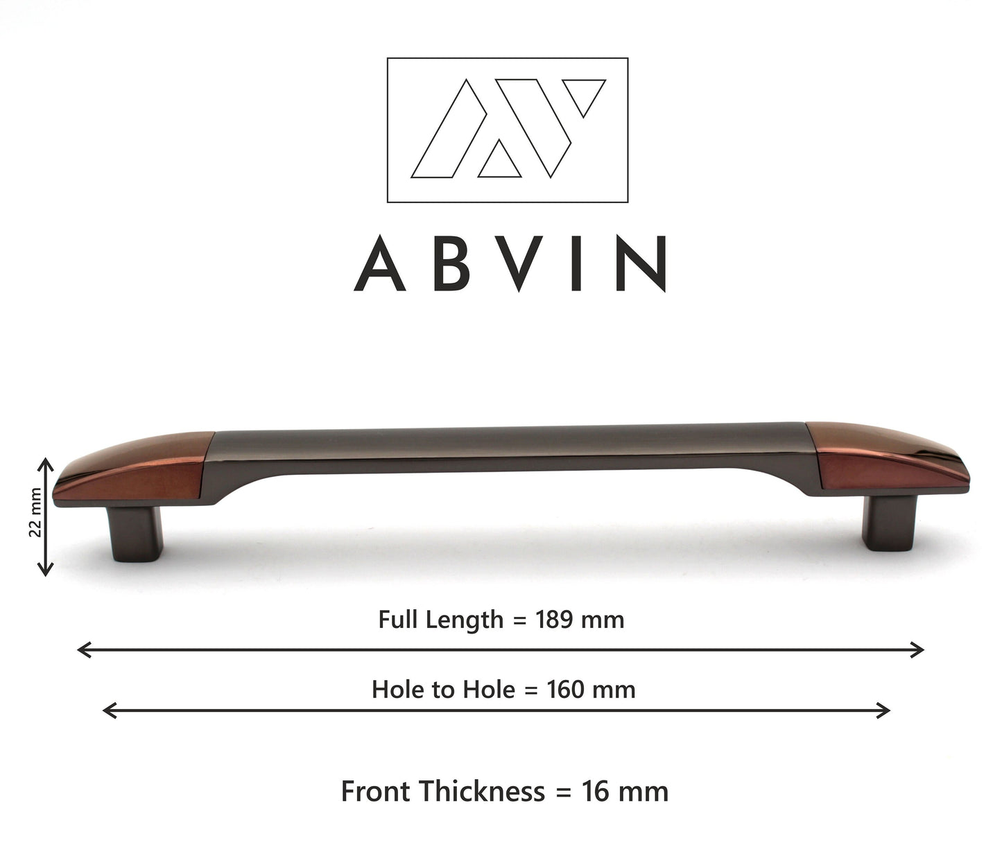 Grey Copper Handles Pulls Cabinet Drawer Dresser Furniture Knob Handle Appliance Pulls - 1 pcs