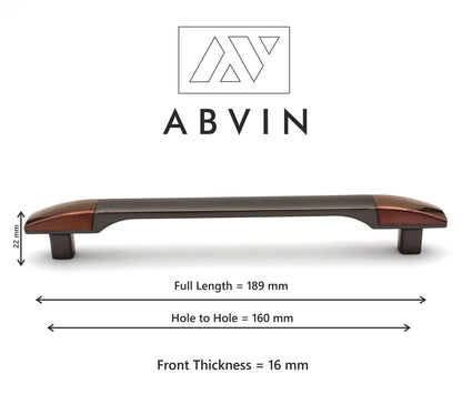 Grey Copper Handles Pulls Cabinet Drawer Dresser Furniture Knob Handle Appliance Pulls - 1 pcs