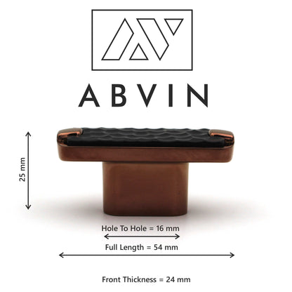 Modern Hammered Black Copper Cabinet Handle: Drawer, Dresser, and Furniture Pull