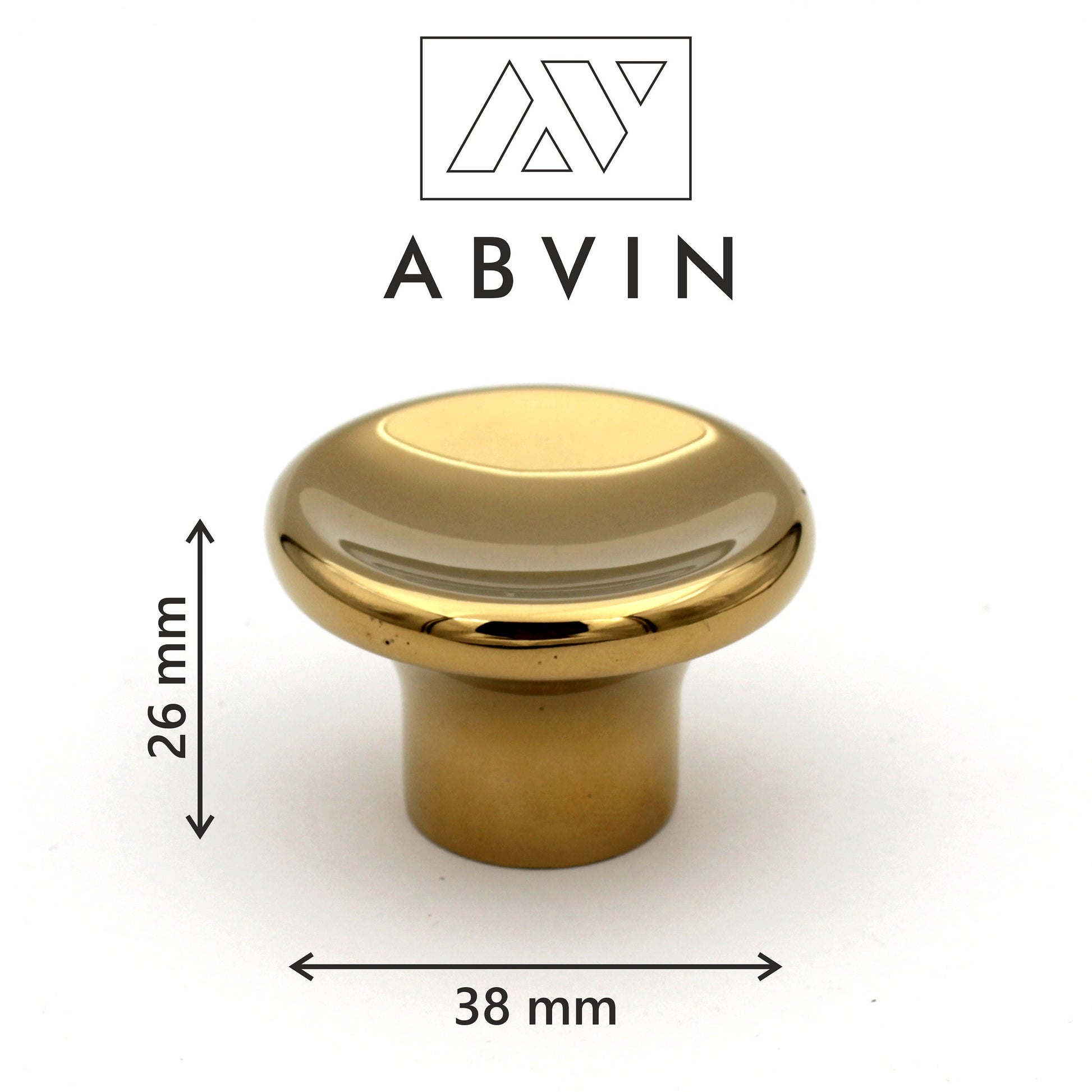 Modern Curved PVD Gold Handles Pulls Cabinet Drawer Dresser Furniture – ABVIN