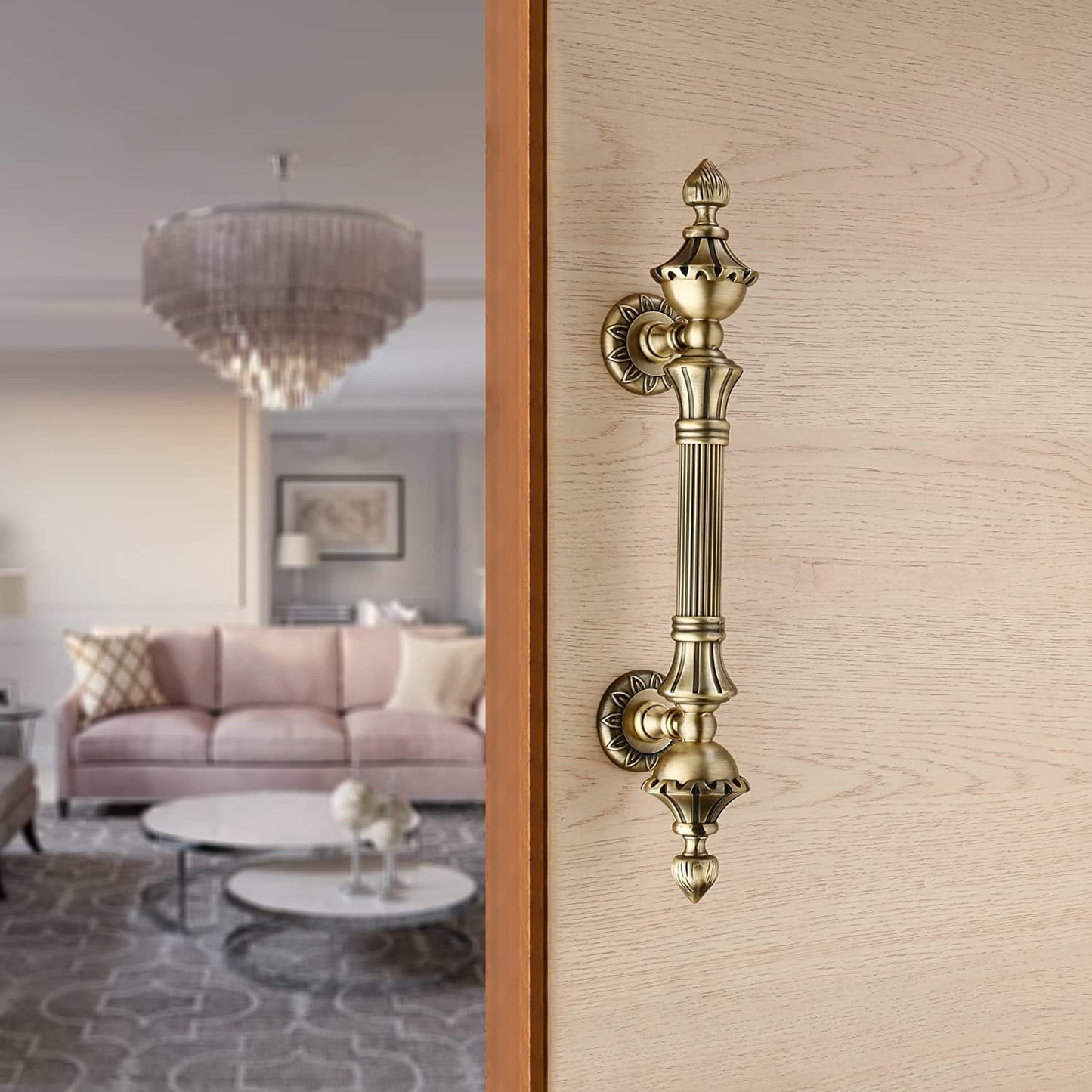 Antique Door Handle, Door Handles for Main Door, Handle Head Design - 1 Pcs