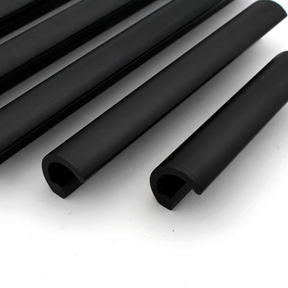 Kitchen Handles Premium Black Matt Modern Solid Long  For Doors Cabinets Cupboards Drawers Profile Type