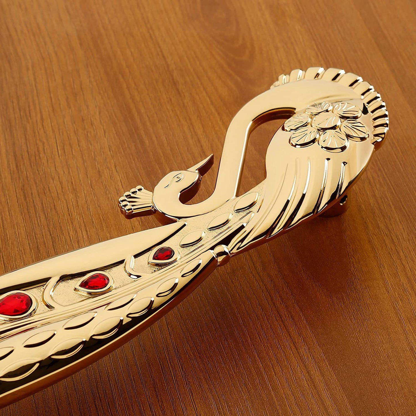 Peacock with Red Gems Antique Door Handle, Door Handles for Main Door, Handles for Door