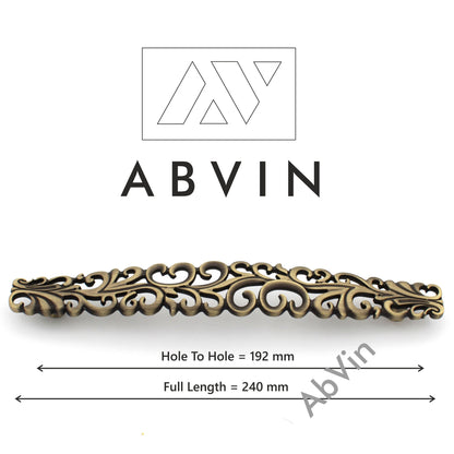 Bronze Carving Handles Pulls Cabinet Drawer Dresser Furniture Knob Handle Pulls - 1 pcs