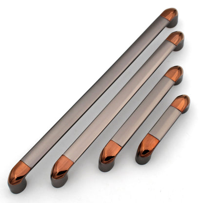 Modern Grey Copper Handles Pulls Cabinet Drawer Dresser Furniture Knob Handle Appliance Pulls - 1 pcs
