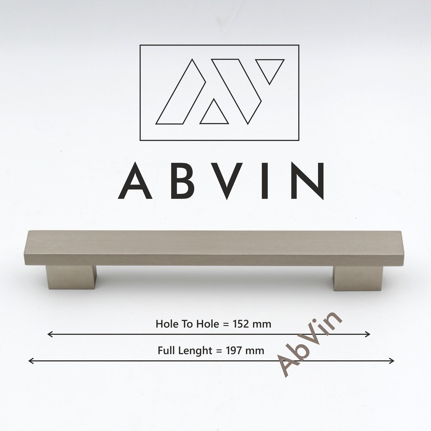 ABVIN PREMIUM Matt SS Modern Solid Long Pull Bar Handles For Doors Cabinets Cupboards Drawers