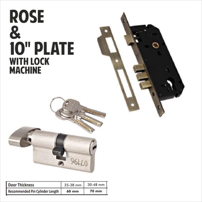 Lion Pair of Solid Brass Door Handles Stunning New Hex Lever on round rose. contemporary lever door handle