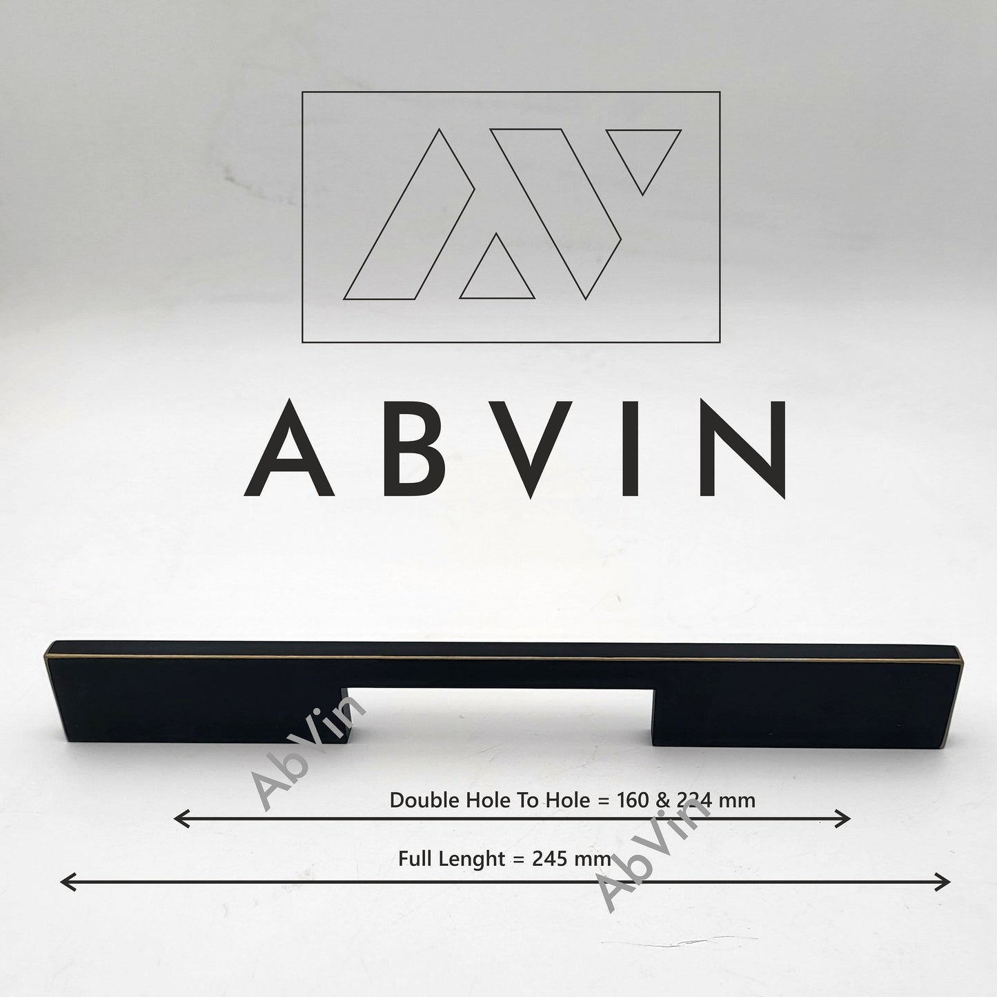 PREMIUM Black Matt Gold Modern Solid Long Pull Bar Handles For Doors Cabinets Cupboards Drawers