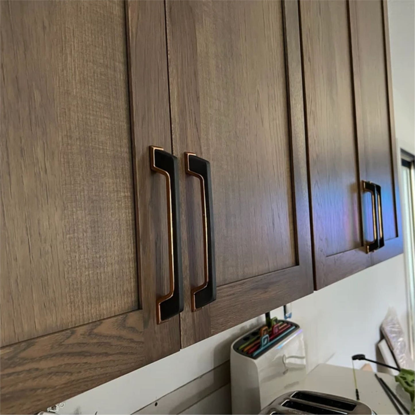 Modern Grey Gold Handles Pulls Cabinet Drawer Dresser Furniture Knob Handle Appliance Pulls - 1 pcs