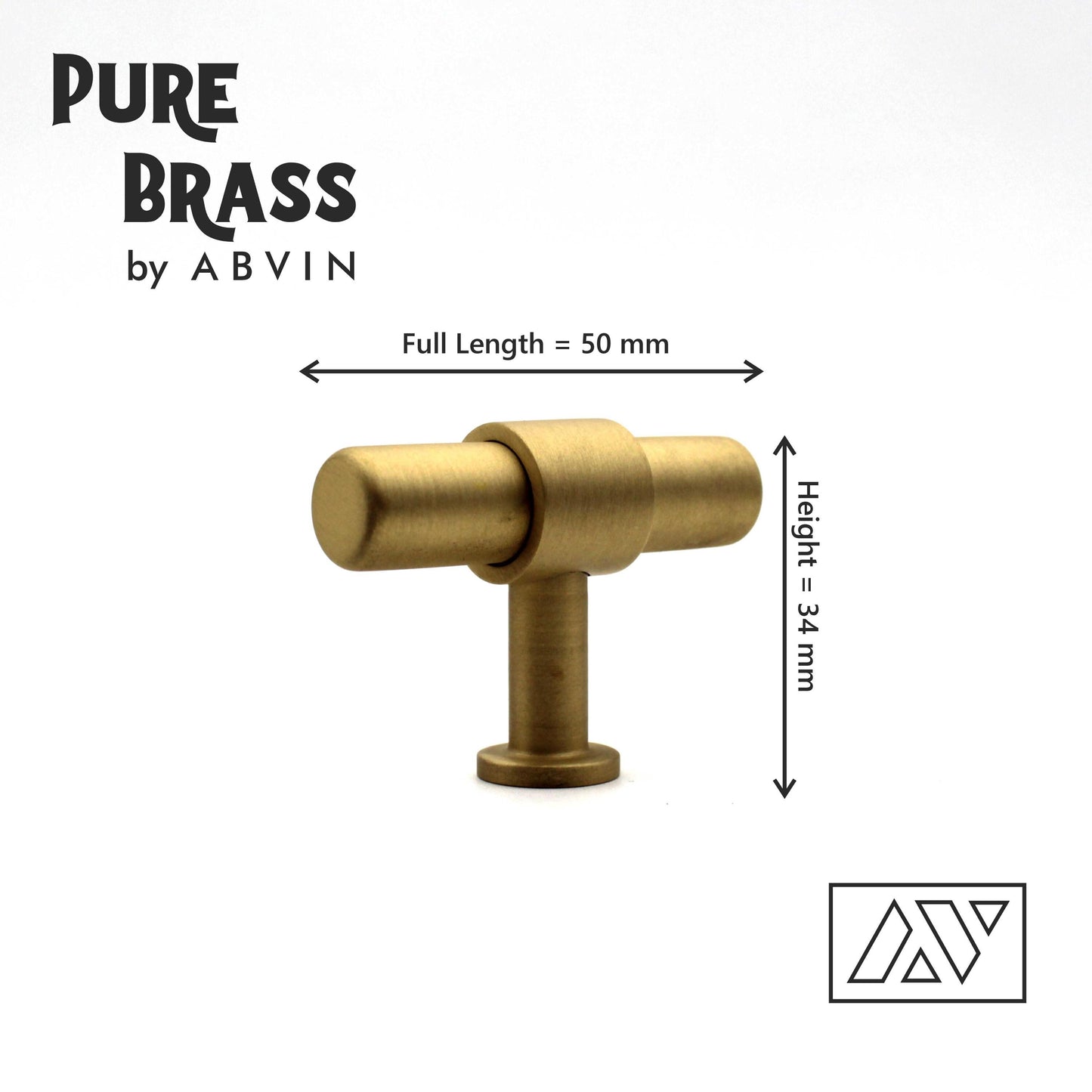 Modern Solid Brass Round Cabinet Bar Pull Handles Drawer Dresser Furniture Knob Handle Appliance Pulls Gold Kitchen cupboard - 1 piece