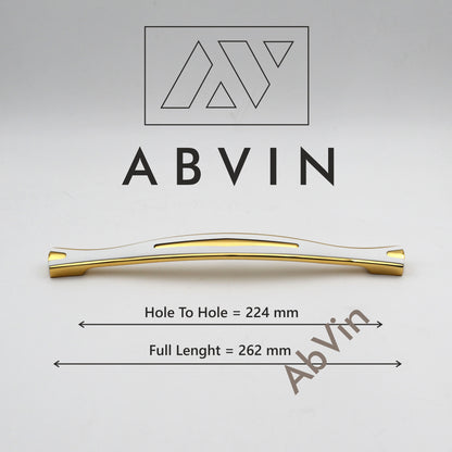 Modern Unique White Gold Handles Pulls Cabinet Drawer Dresser Furniture Knob Handle Pulls - 1 pcs